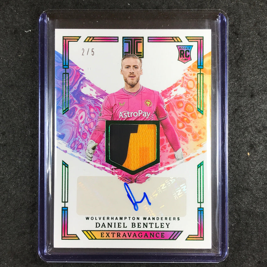2023-24 Impeccable Soccer DANIEL BENTLEY Extravagance Rookie Patch Auto 2/5