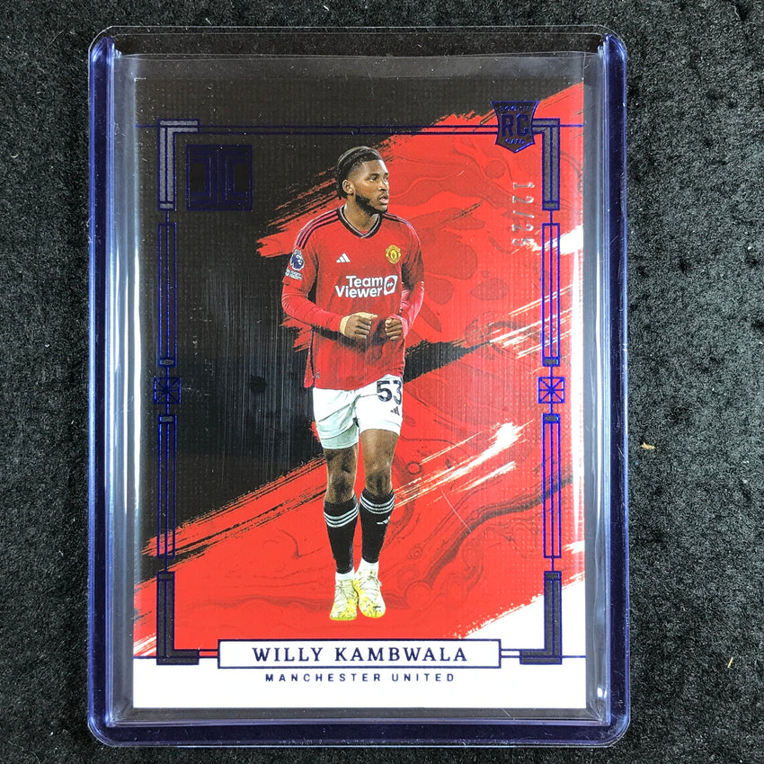 2023-24 Impeccable Soccer WILLY KAMBWALA Rookie Base Sapphire 12/25