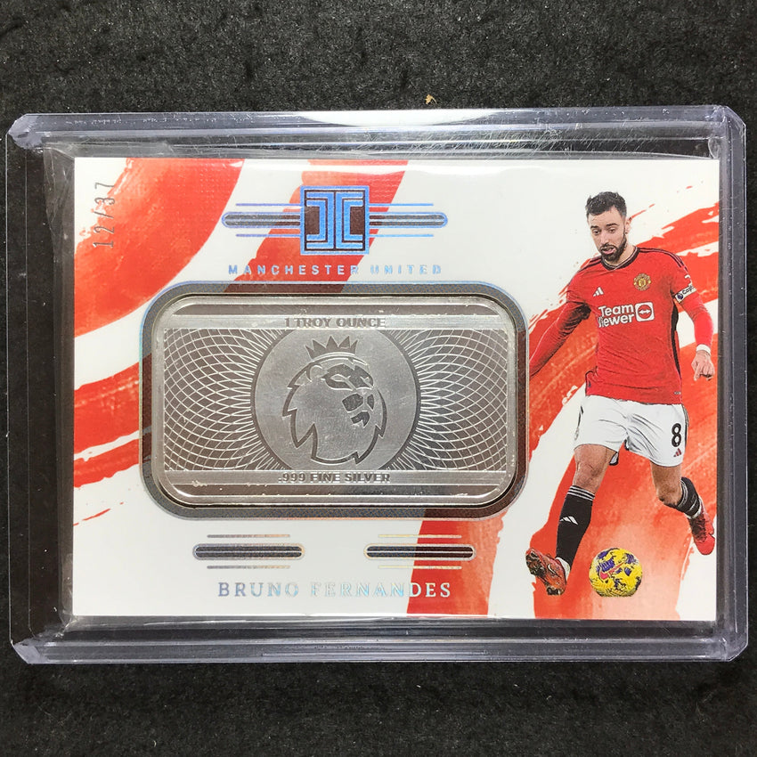 2023-24 Impeccable Soccer BRUNO FERNANDES Premier League Logo Silver 12/37