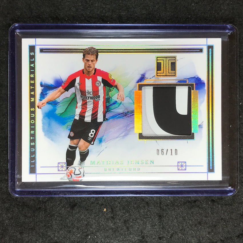 2023-24 Impeccable Soccer MATHIAS JENSEN Illustrious Materials Patch Gold 6/10