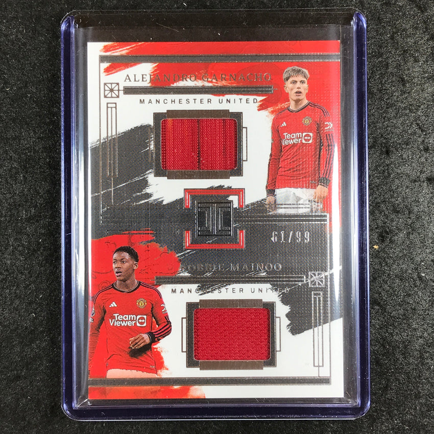 2023-24 Impeccable Soccer GARNACHO KOBBIE MAINOO Impeccable Dual Materials 61/99