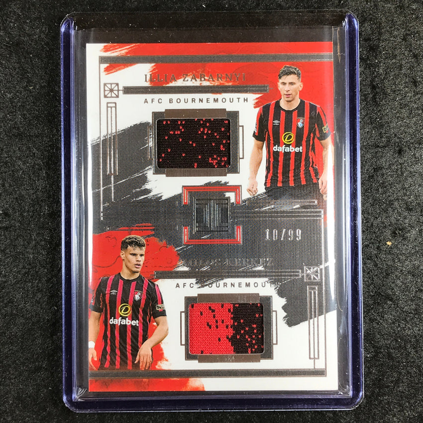 2023-24 Impeccable Soccer ILLIA ZABARNYI MILOS KERKEZ Dual Materials 10/99