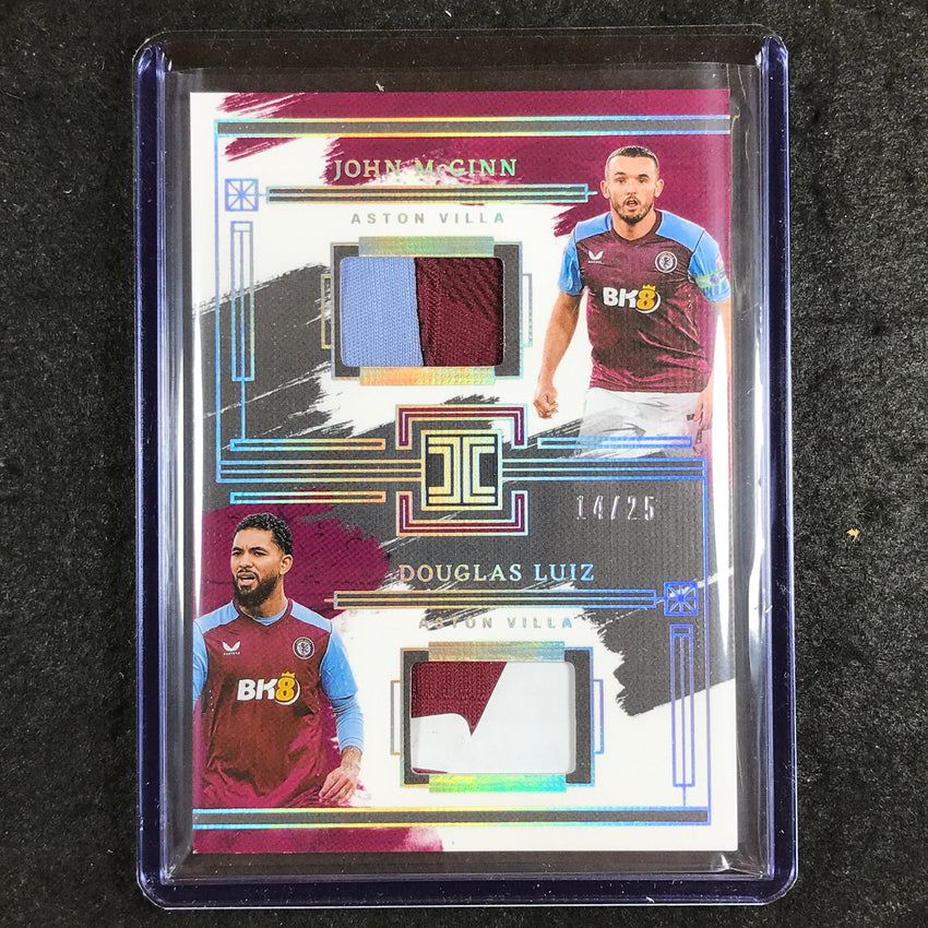 2023-24 Impeccable Soccer MCGINN DOUGLAS LUIZ Dual Materials Patch 14/25
