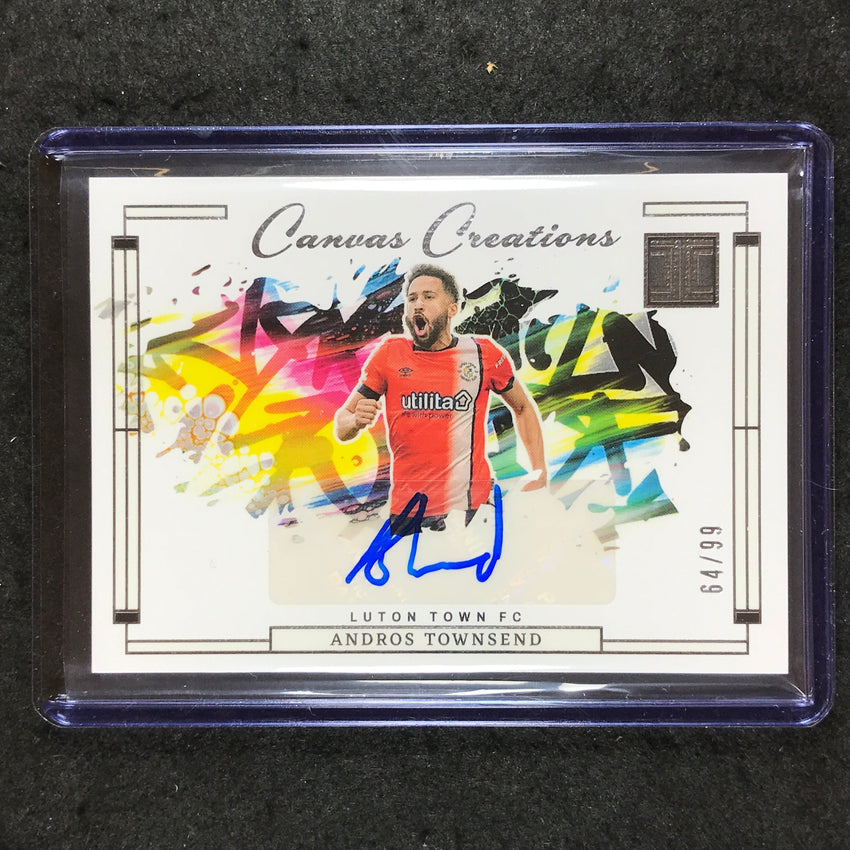 2023-24 Impeccable Soccer ANDROS TOWNSEND Canvas Creations Auto 64/99