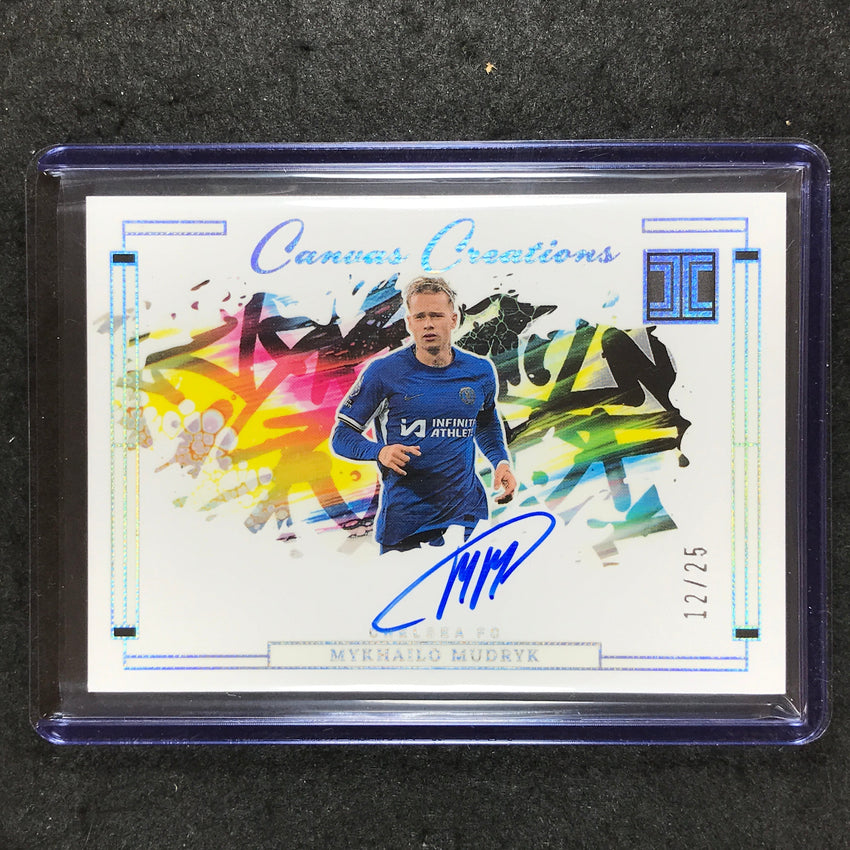 2023-24 Impeccable Soccer MYKHAILO MUDRYK Canvas Creations Auto Silver 12/25