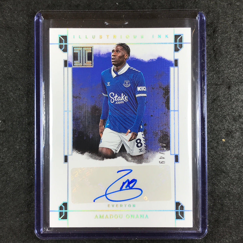 2023-24 Impeccable Soccer AMADOU ONANA Illustrious Ink Auto Silver 45/49