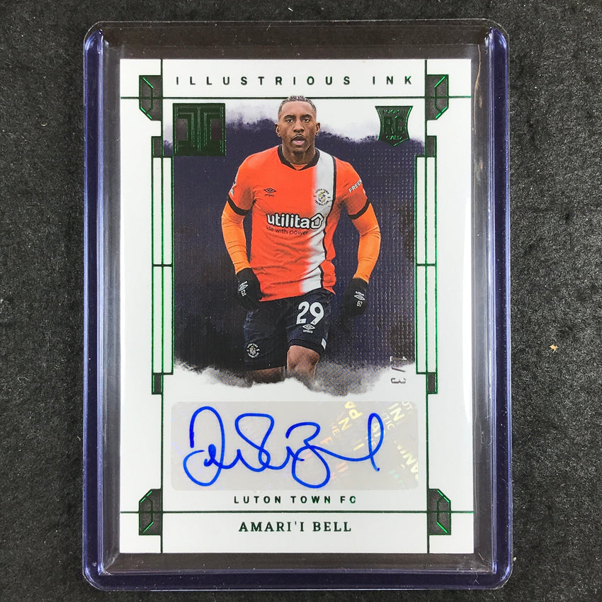 2023-24 Impeccable Soccer AMARI'I BELL Illustrious Ink Rookie Auto Emerald 1/3