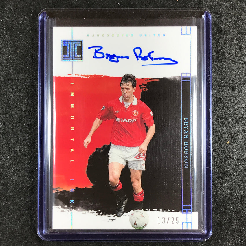 2023-24 Impeccable Soccer BRYAN ROBSON Immortal Ink Auto Silver 13/25