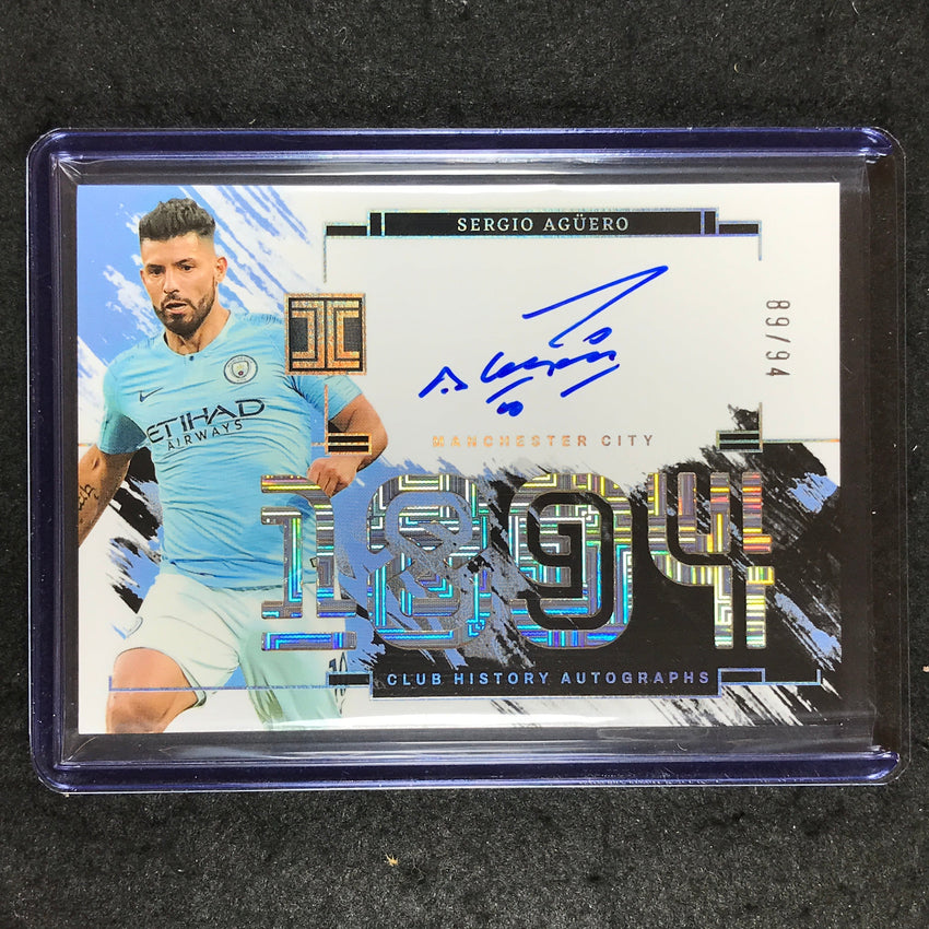 2023-24 Impeccable Soccer SERGIO AGUERO Club History Auto 89/94