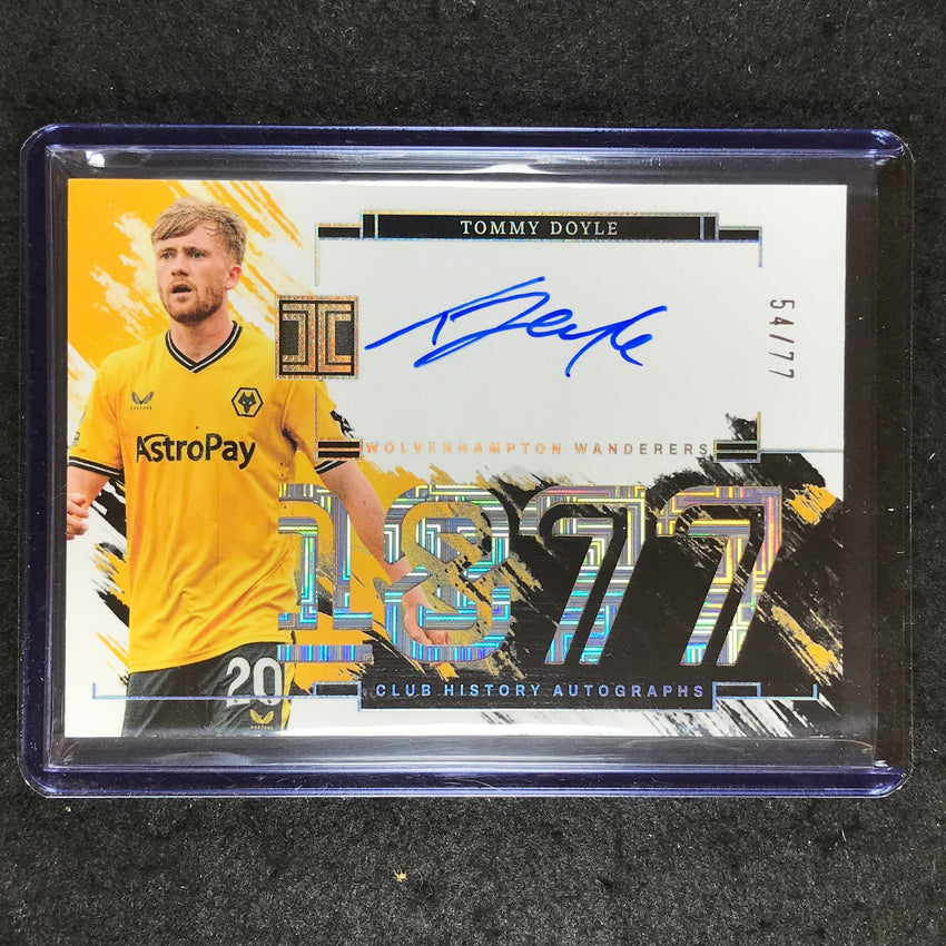 2023-24 Impeccable Soccer TOMMY DOYLE Club History Auto 54/77