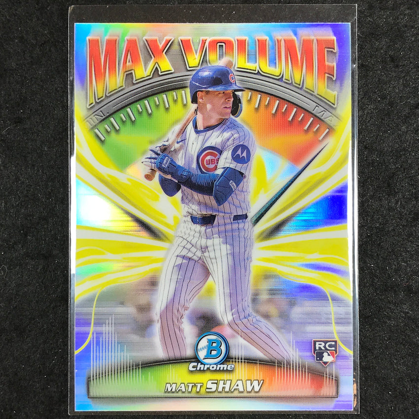 2025 Bowman Chrome MATT SHAW Max Volume Rookie #3