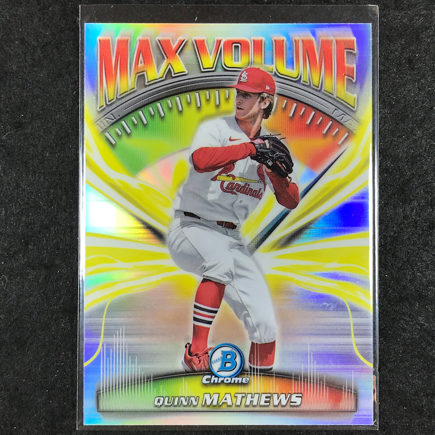 2025 Bowman Chrome QUINN MATHEWS Max Volume #10