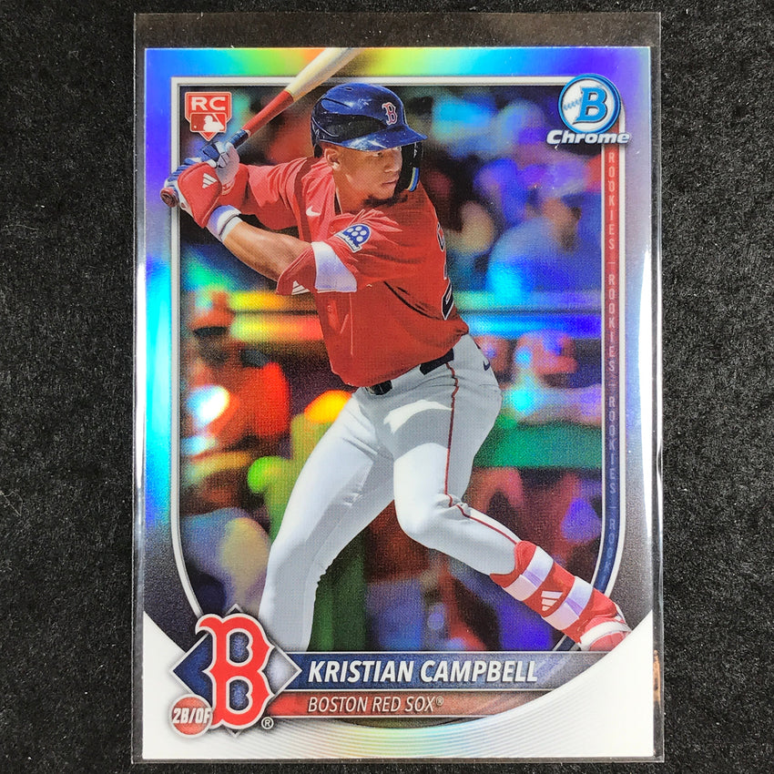 2025 Bowman Chrome KRISTIAN CAMPBELL Rookie Red Variation Refractor #58