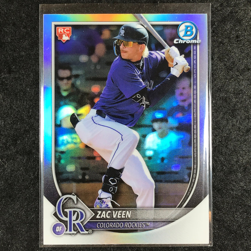 2025 Bowman Chrome ZAC VEEN Rookie Red Variation Refractor #69