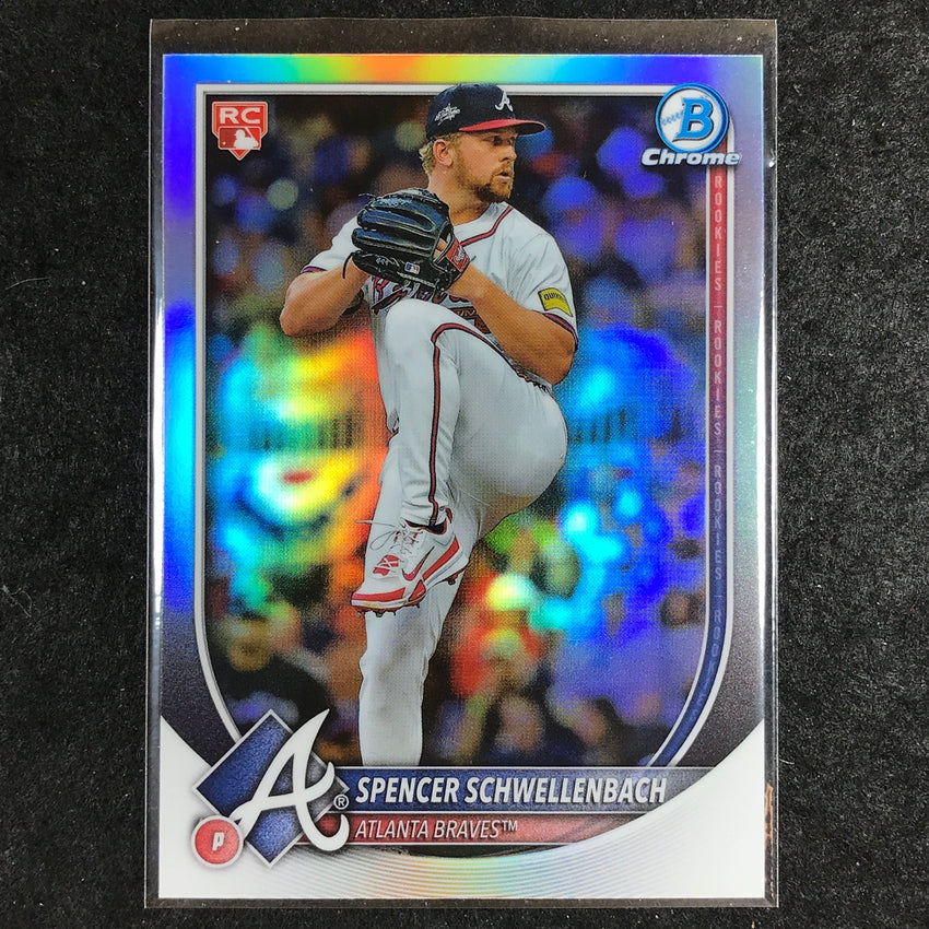2025 Bowman Chrome SPENCER SCHWELLENBACH Rookie Red Variation Refractor #84