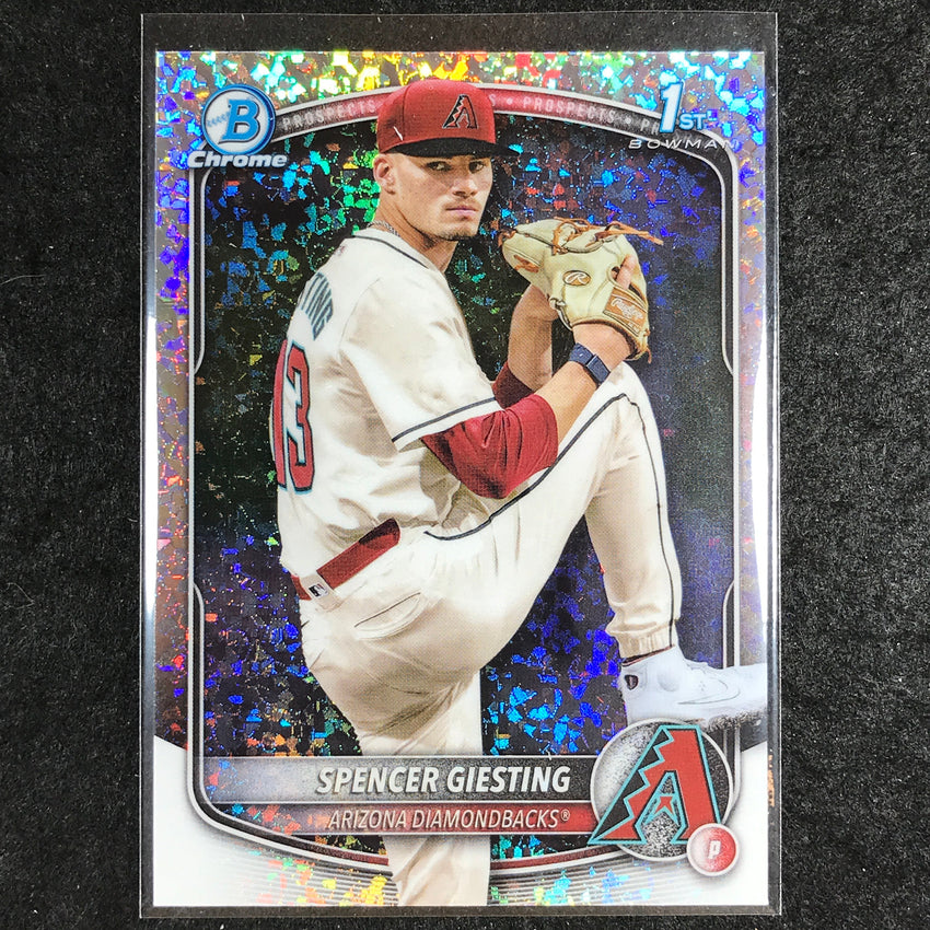 2025 Bowman Chrome SPENCER GIESTING Prospect 1st Bowman Mini-Diamond #165