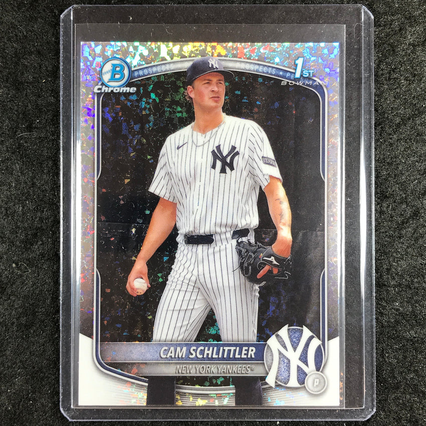 2025 Bowman Chrome CAM SCHLITTLER Prospect 1st Bowman Mini-Diamond #166