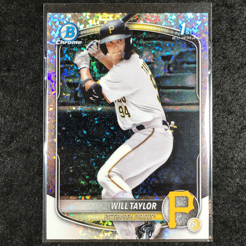 2025 Bowman Chrome WILL TAYLOR Prospect 1st Bowman Mini-Diamond #179