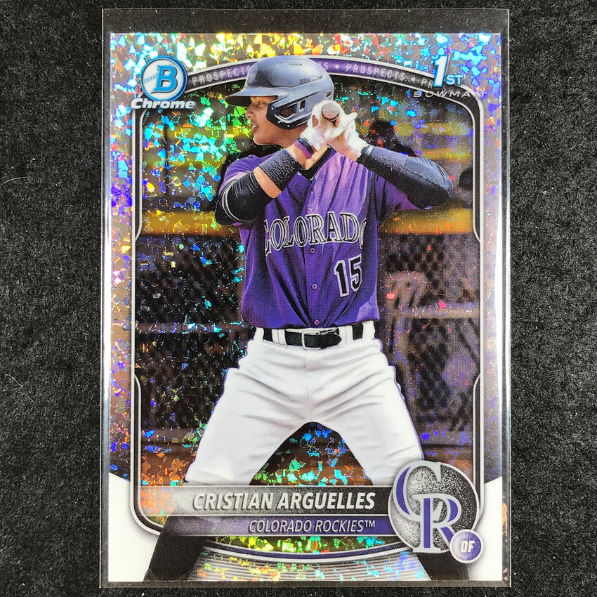 2025 Bowman Chrome CRISTIAN ARGUELLES Prospect 1st Bowman Mini-Diamond #220