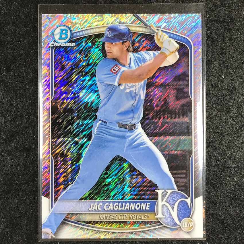 2025 Bowman Chrome JAC CAGLIANONE Prospect Shimmer Refractor #154
