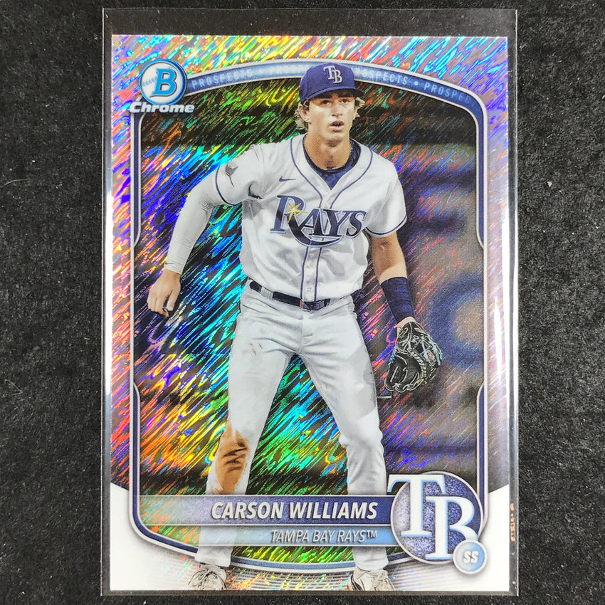 2025 Bowman Chrome CARSON WILLIAMS Prospect Shimmer Refractor #234