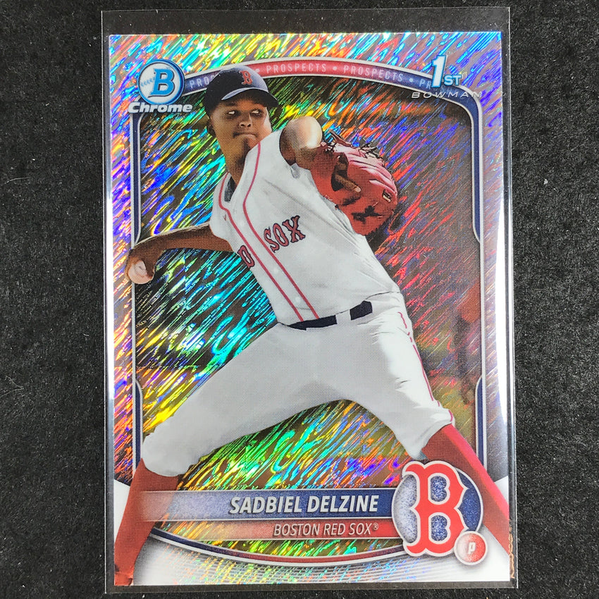 2025 Bowman Chrome SADBIEL DELZINE Prospect 1st Bowman Shimmer Refractor #235