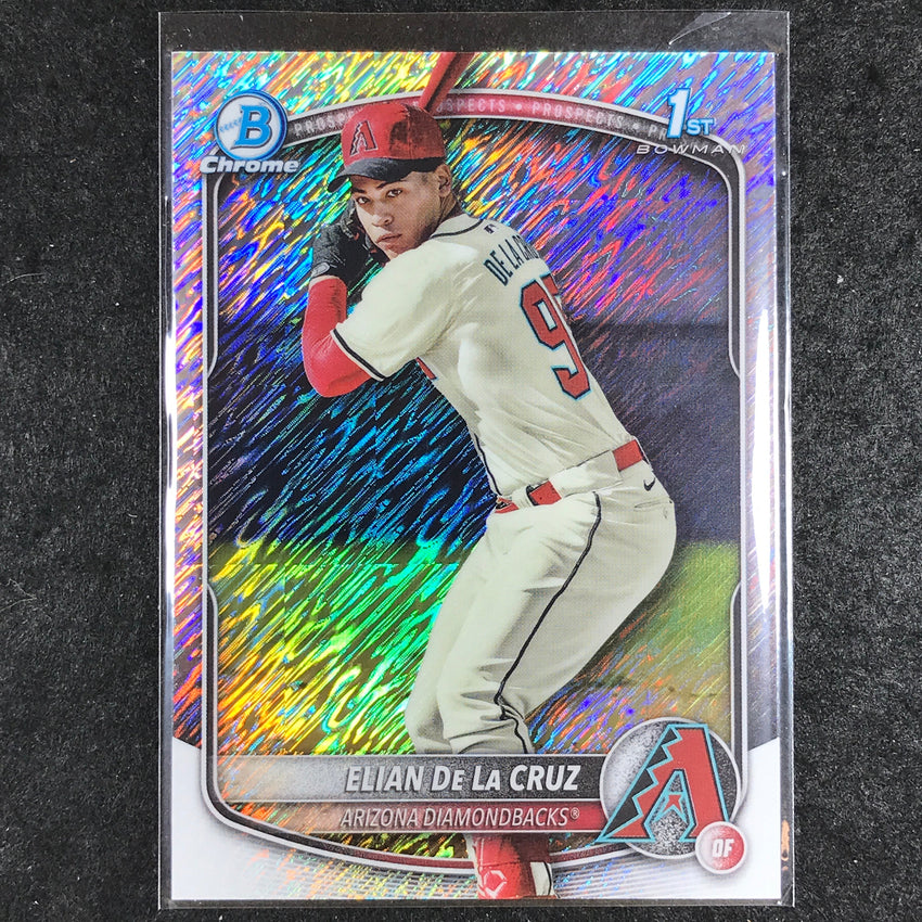 2025 Bowman Chrome ELIAN DE LA CRUZ Prospect 1st Bowman Shimmer Refractor #249