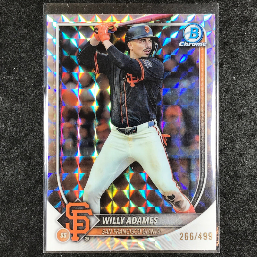 2025 Bowman Chrome WILLY ADAMES Base Geometric 266/499 #14