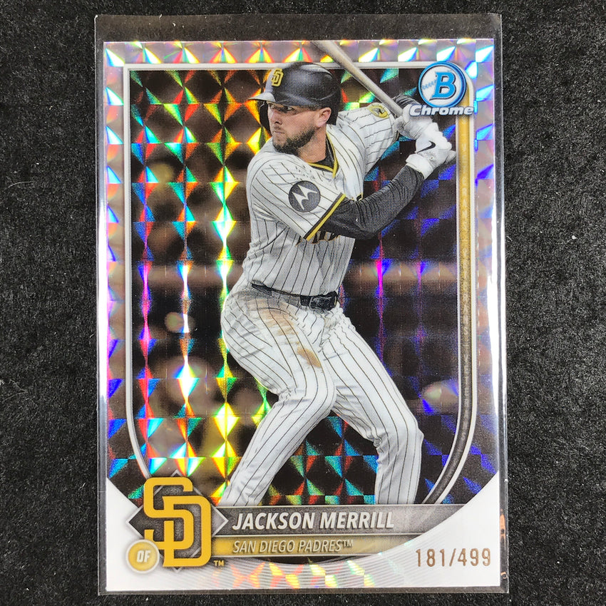 2025 Bowman Chrome JACKSON MERRILL Base Geometric 11/499 #38