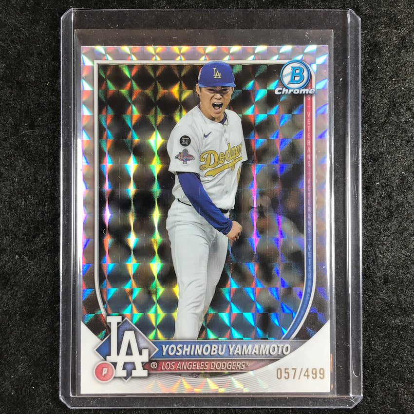 2025 Bowman Chrome YOSHINOBU YAMAMOTO Base Geometric 57/499 #76