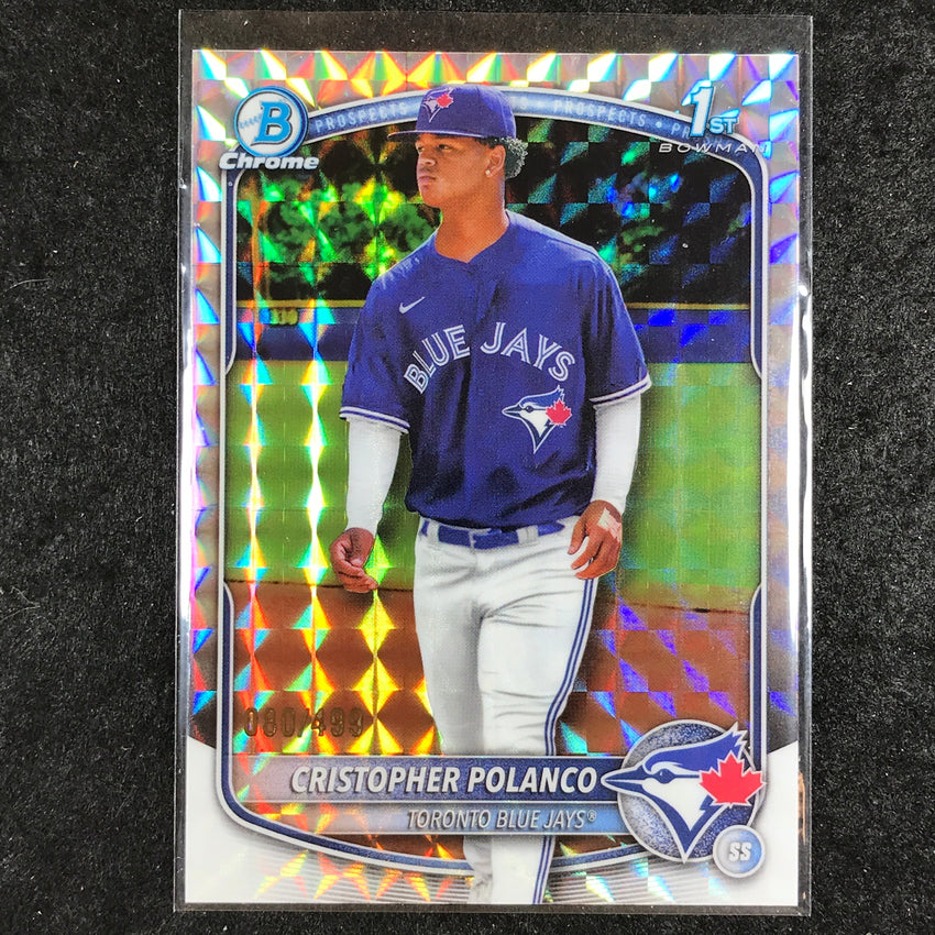 2025 Bowman Chrome CRISTOPHER POLANCO Prospect 1st Bowman Geometric 80/499 #162