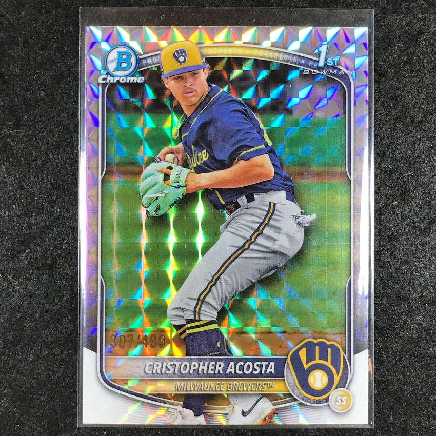 2025 Bowman Chrome CRISOPHER ACOSTA Prospect 1st Bowman Geometric 397/499 #176