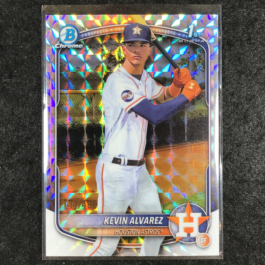 2025 Bowman Chrome KEVIN ALVAREZ Prospect 1st Bowman Geometric 147/499 #227