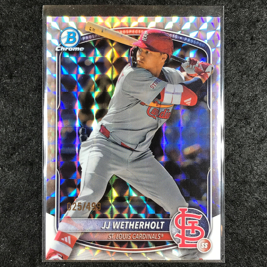 2025 Bowman Chrome JJ WETHERHOLT Prospect Geometric 25/499 #241