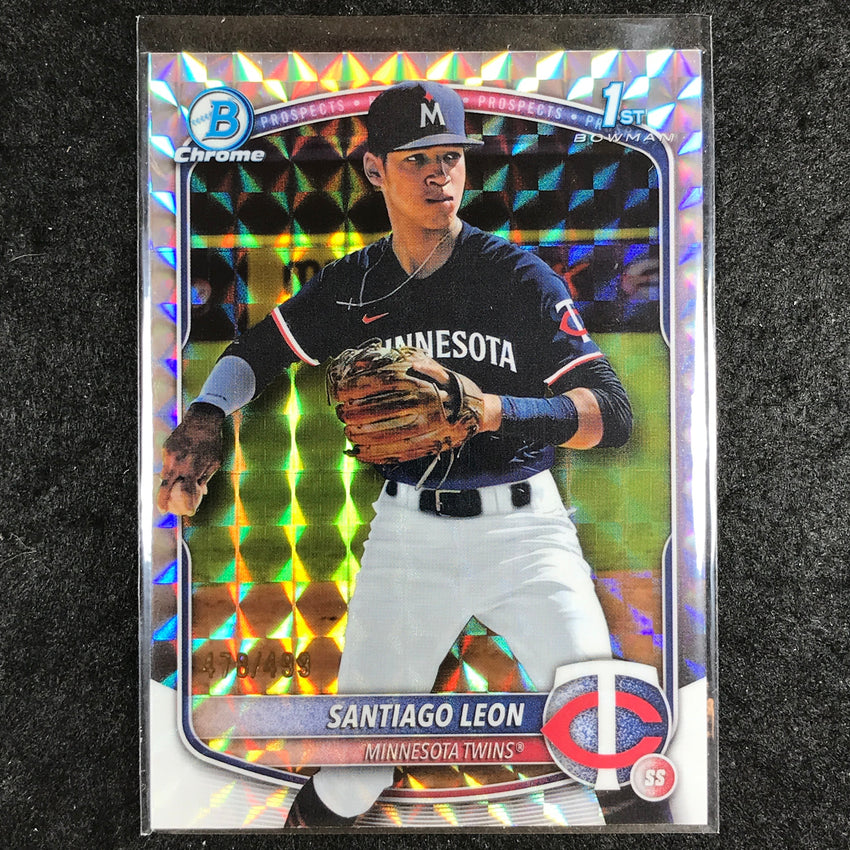 2025 Bowman Chrome SANTIAGO LEON Prospect Geometric 478/499 #247