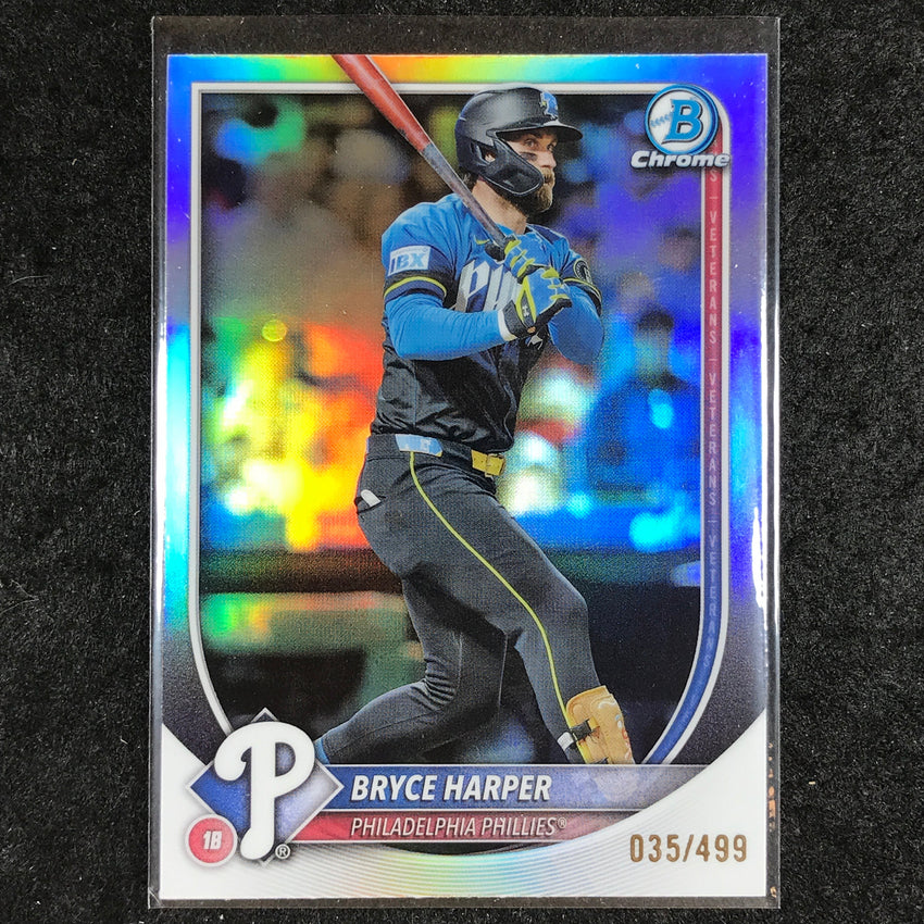 2025 Bowman Chrome BRYCE HARPER Base Refractor 35/499 #37