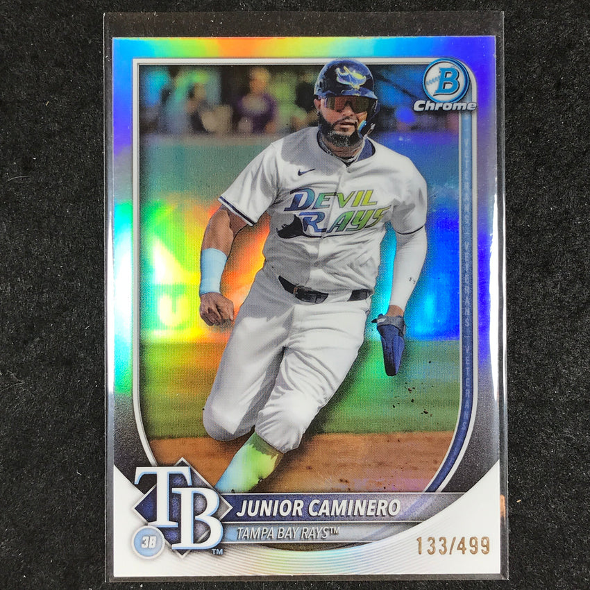 2025 Bowman Chrome JUNIOR CAMINERO Base Refractor 133/499 #80