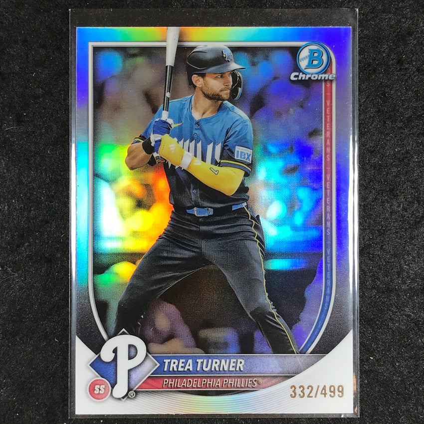 2025 Bowman Chrome TREA TURNER Base Refractor 332/499 #82