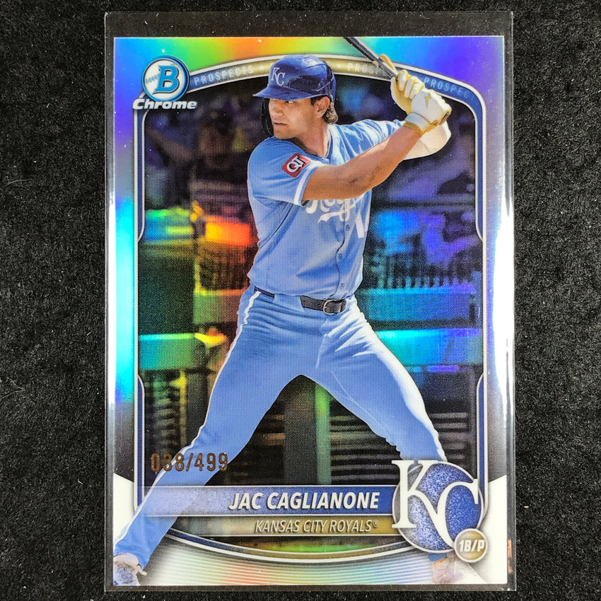 2025 Bowman Chrome JAC CAGLIANONE Prospect Base Refractor 38/499 #154