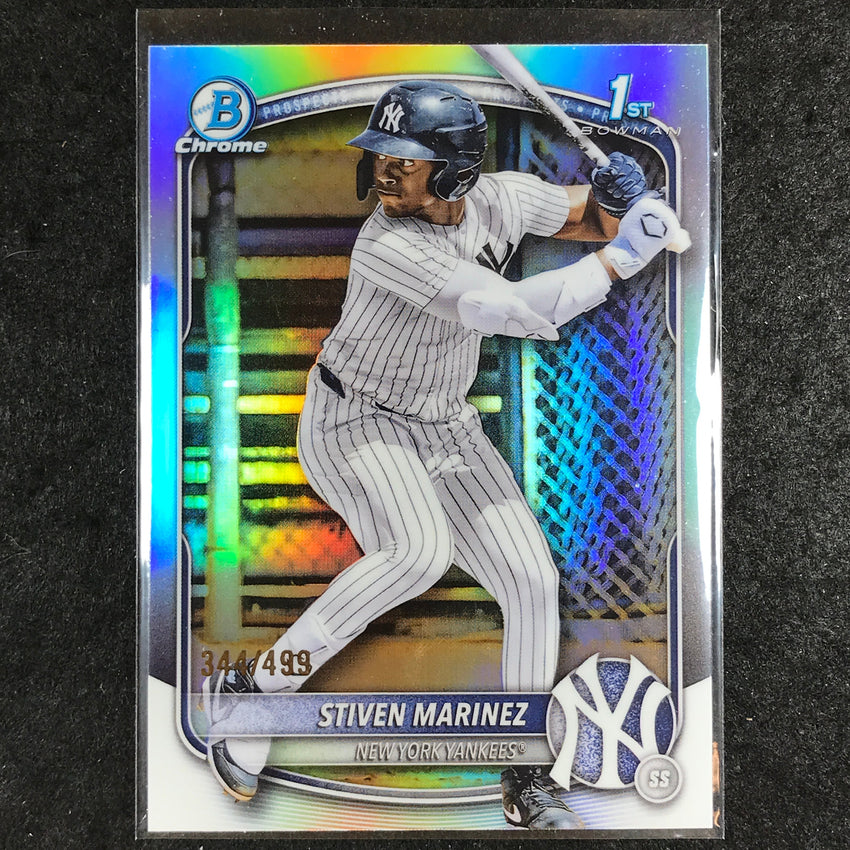 2025 Bowman Chrome STIVEN MARINEZ Prospect 1st Bowman Refractor 344/499 #189