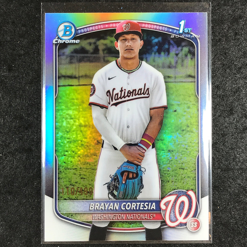 2025 Bowman Chrome BRAYAN CORTESIA Prospect 1st Bowman Refractor 110/499 #211