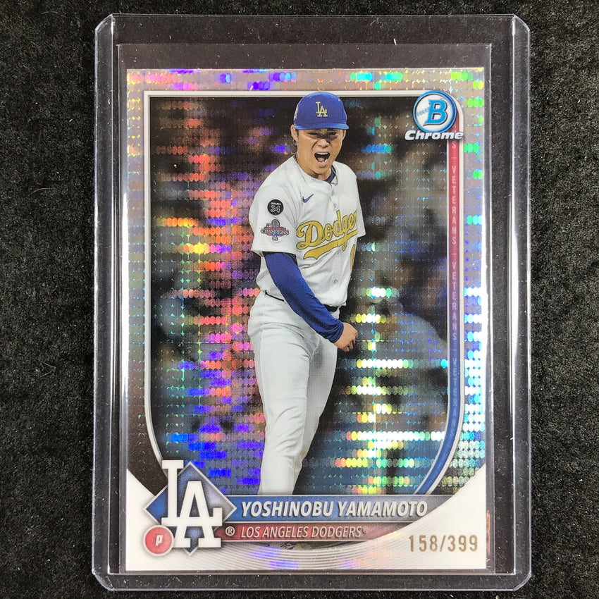 2025 Bowman Chrome YOSHINOBU YAMAMOTO Base Pulsar 158/399 #76