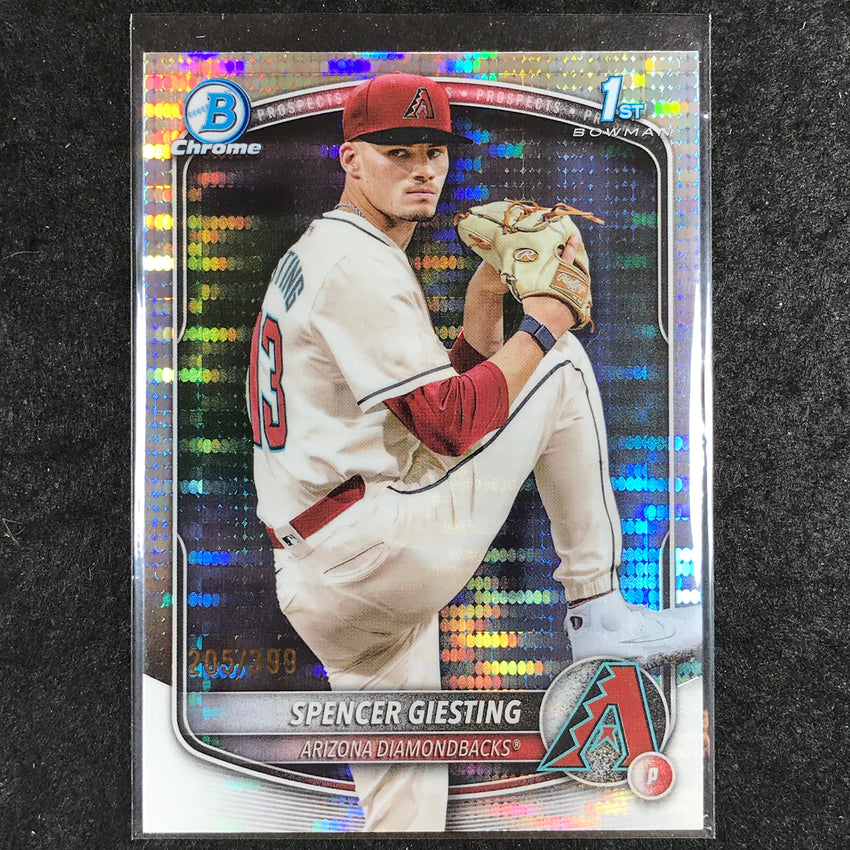 2025 Bowman Chrome SPENCER GIESTING Prospect 1st Bowman Pulsar 205/399 #165