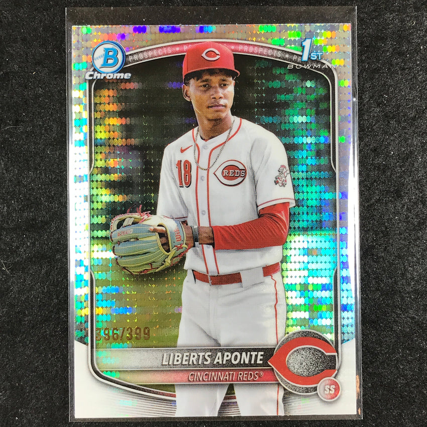 2025 Bowman Chrome LIBERTS APONTE Prospect 1st Bowman Pulsar 396/399 #174