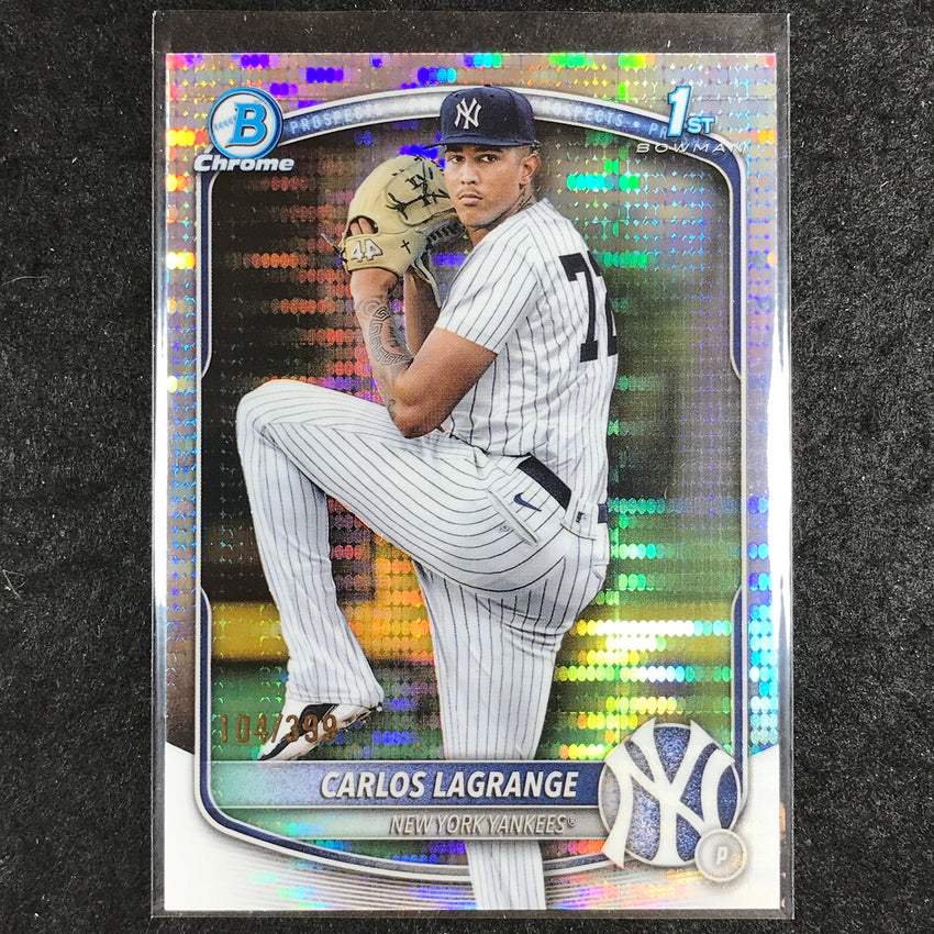2025 Bowman Chrome CARLOS LAGRANGE Prospect 1st Bowman Pulsar 104/399 #202