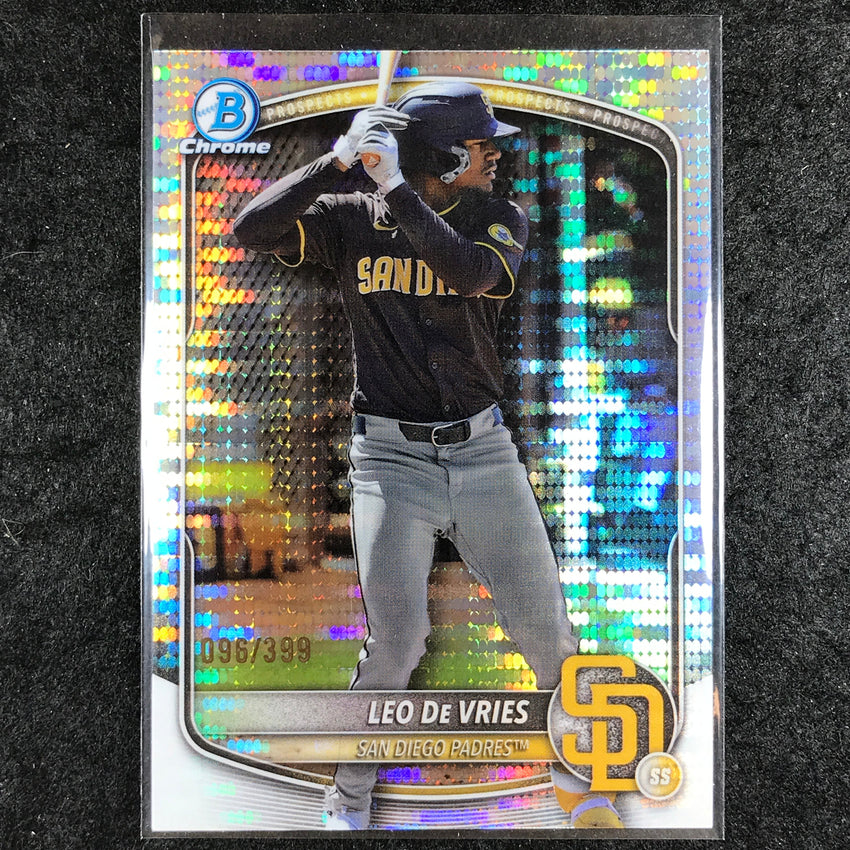 2025 Bowman Chrome LEO DE VRIES Prospect Pulsar 96/399 #204