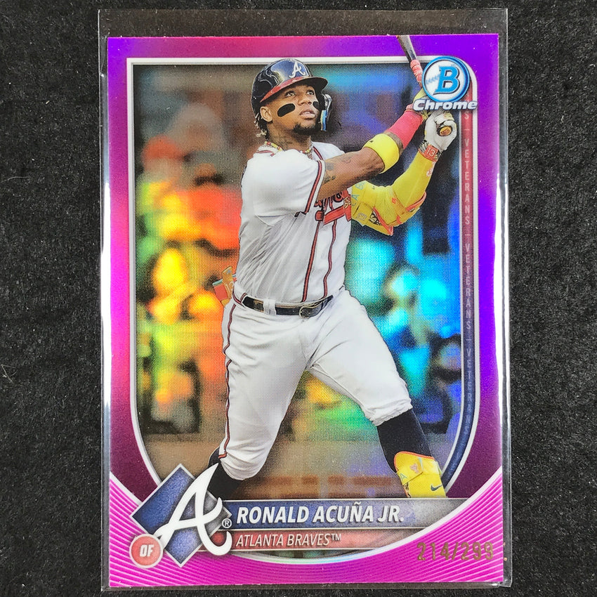 2025 Bowman Chrome RONALD ACUNA JR. Base Fuchsia 214/299 #13