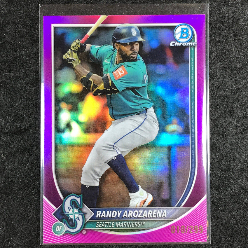 2025 Bowman Chrome RANDY AROZARENA Base Fuchsia 10/299 #35