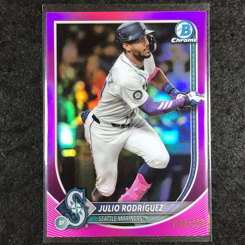 2025 Bowman Chrome JULIO RODRIGUEZ Base Fuchsia 70/299 #66