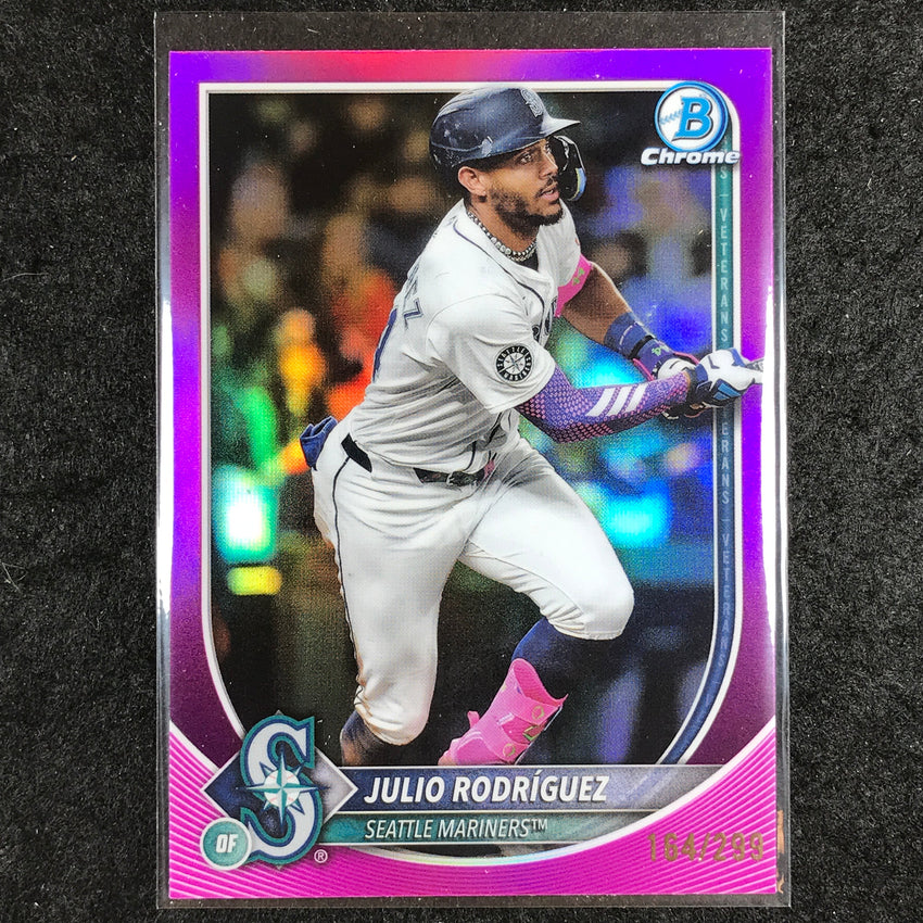 2025 Bowman Chrome JULIO RODRIGUEZ Base Fuchsia 164/299 #66